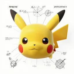us patent technical drawing schematics of a realistic pikachu head