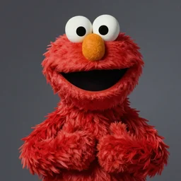 portrait of an evil and deliriously happy Elmo muppet in Society (1989), intricate, highly detailed, centered, studio background, digital painting, artstation, concept art, smooth, sharp focus, illustration, artgerm, donato giancola, Joseph Christian Leyendecker, WLOP, Artgerm