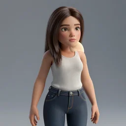 3 d render of a woman,