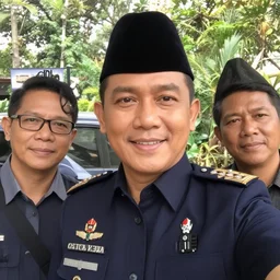 selfie of Gatot Kaca, HD picture, seen on Facebook