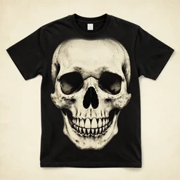 skull vintage clothing design