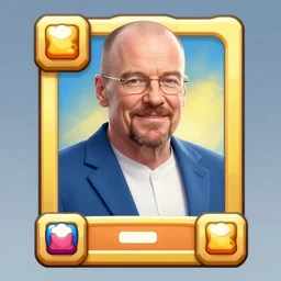walter white as clash royal card
