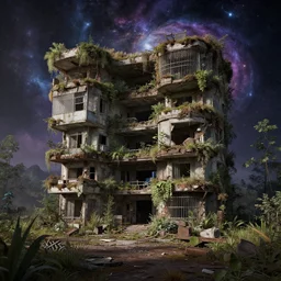 a beautiful ultradetailed render of nature abandoned urbex basement suite by john howe, cosmic tron myst landscape, archdaily, wallpaper, highly detailed, trending on artstation.
