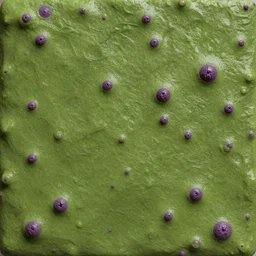 a realistic texture tile of slimy green skin with purple boils | seamless | unreal engine | octane | red shift
