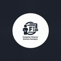 a simple modern logo for a computer science company, trending on artstation