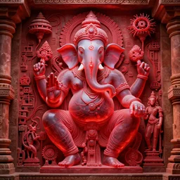 frame from blade runner 2049, red light, highly detailed, epic Khajuraho, Khajuraho, Khajuraho, Ganesha, Shiva, translucent, SSS, transparent, xray, vaporwave, red, flat shaped chrome relief, fossil, mechanic bionic fungus flower cyberpunk cats skeleton mechabot, maze, wires, joints, buttons, gears, dissection relief, by Lorenzo Ghiberti, by Goga Tandashvili, artstation, cgsociety, at Khajuraho, by jonathan ivy, by artgerm, by david lachapelle, shiny, octane, Hdri