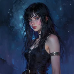 a girl from final fantasy live action, paramore, evocative, mystical night, very very very very detailed, award winning, masterpiece digital painting by greg rutkowski, alex grey, artstation, 4 k wallpaper