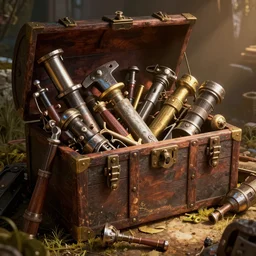 chest full of loot and weapons from borderlands