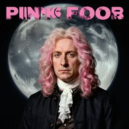 isaac newton discovering pink floyds album cover to the dark side of the moon ( 1 6 6 0 )