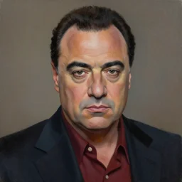 a portrait of tony soprano painted by alex grey