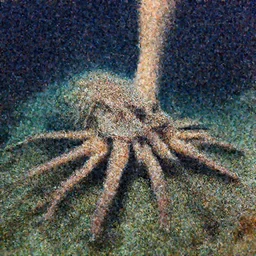 deep sea creature with human leg, underwater photography, ultra realistic, highly detailed