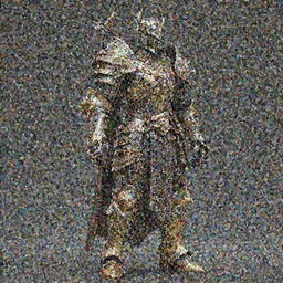 a photorealistic 3D render of a full body dark side knight (as an archetypal DnD isekai Demon Lord) wearing armor made of gold and silver, inspired by Dark Souls and Doom Eternal and Fallout, unreal engine, octane render, cinematic lighting, a sense of evil, detailed hard surface boss character concept art, character design, hyper realism, high detail, depth of field, stunning cgsociety, HD, HDR, 4k