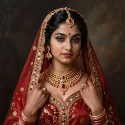 an art of an elegant hindu princess, extremely detailed art by greg rutkowski