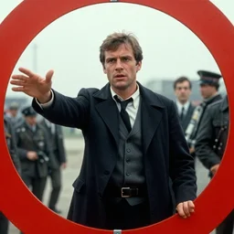 john fahey in the red circle ( 1 9 7 0 ) during the convict's escape, directed by jean - pierre melville