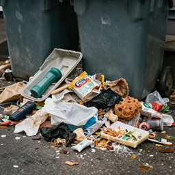 garbage, food photography