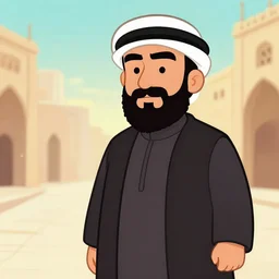cartoon image of emad mostaque