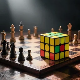 rubik's cube chess board