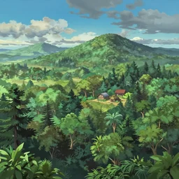 A beautiful ultradetailed anime illustration of a A south american forest, 2D Game Background panorama with dramatic sky , Side Scrolling, Seamless, Parallax by makoto shinkai, and thomas kinkade, anime art wallpaper 4k, trending on artstation