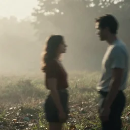 still from the movie blowup, out of focus, foggy, motion blur