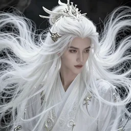 beautiful sexy ethereal white hair fantasy character portrait, elegant hair, complex design hair, ultra realistic, wide angle, intricate details, fantasy artifacts, highly detailed by peter mohrbacher, hajime sorayama, wayne barlowe, boris vallejo, aaron horkey, gaston bussiere, craig mullins