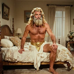the image is a lost hollywood film still 1 9 5 0 s photograph of the greek god poseidon's bedroom. vibrant cinematography, anamorphic lenses, crisp, detailed image in 4 k resolution.
