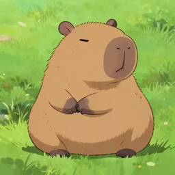 Capybara in Studio Ghibli Style
