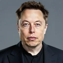 portrait of elon musk in the style of itou junji