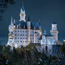 a big castle, highly detailed, crystal lighting, mystical, forest, hyperrealistic, 4 k, unreal engine, highly detailed, dramatic lighting, magical, beautiful,