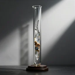 mercury in a long glass tube