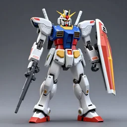 donald trump gundam, bandai, gunpla, 3 d octane rendered, highly detailed, 4 k,