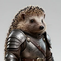 hedgehog barbarian warrior portrait in armor, high resolution quality extremely detailed 8k intricate sticker precise sharp color heavy texture painting by rembrandt