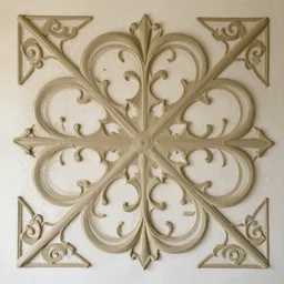 intricate designs with drywall mud,