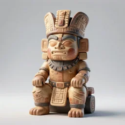 an indigenous god from the mayan culture that lives in atlantis, spectular lighting, volumetric light, sharp focus