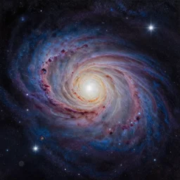 gemini star formation, oil painting