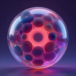 wooble sphere, central composition, focus shape, studio lit, colorful, octane renderer