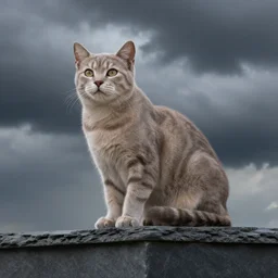 light soft feline building slate type storms