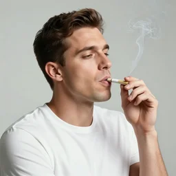 mrballen smoking a joint