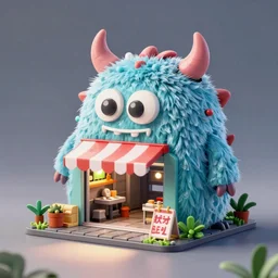 a cute monster garage kit by mohamed chahin, artstation,