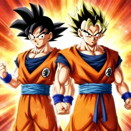 fusion of goku and gohan. ( dragon ball z )