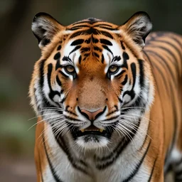 portrait of a reptilian tiger