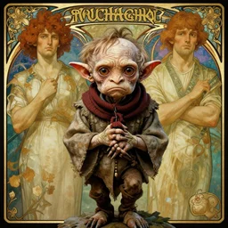 vitalik buterin as gollum, art by artgerm and greg rutkowski and alphonse mucha