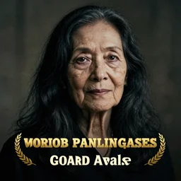 an amazing award winning portrait photo of a 90 year old woman with black long hair, cinematic masterpiece