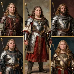 hyper realistic photo of medieval chubby beautiful soldier girl, full body, rule of thirds, conceptart, saturated colors, cinematic, greg rutkowski, brom, james gurney, mignola, craig mullins,
