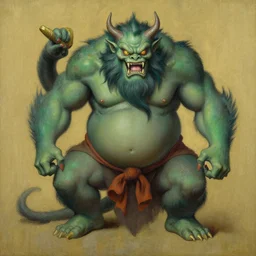 monster, taoism, character design, painting by greg rutkowski, j. c. leyendecker, artgerm