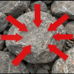 A clickbait thumbnail from a YouTube video about rocks, red arrows clickbait in thumbnail