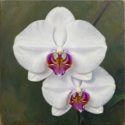 An Orchid by Peter Mohrbacher, oil on canvas