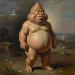 poopswag the great, oil on canvas, by michelangelo