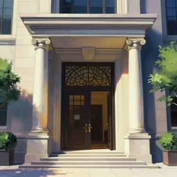 the grand entrance, art by kotaro chiba, volumetric lighting
