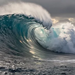 diagram of a giant wave at teahupo'o