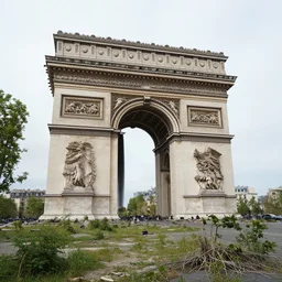 photo of an overgrown paris in ruins